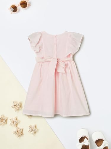Max Girls Solid A-line Dress (Pink_2-3 Y)