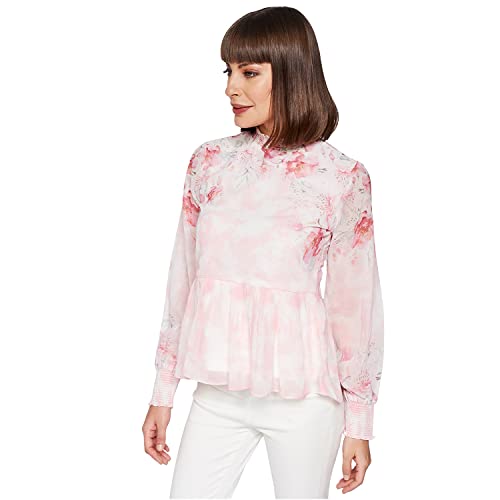 AND Women's Regular Fit Shirt (SS22AG056TR206_White 10)