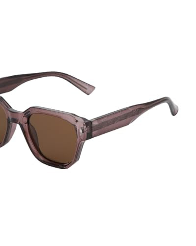 Carlton London Brown Toned with Brown Polarised Lens Rectangle Sunglass for women