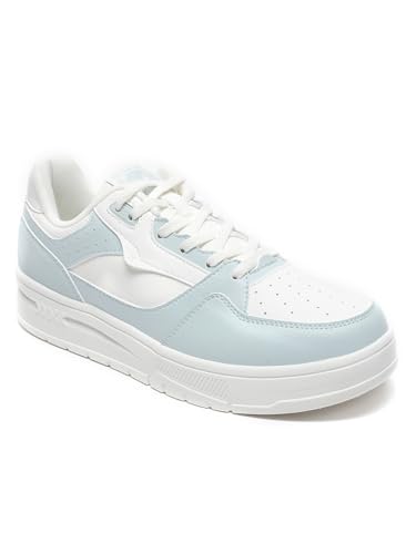 XTEP Canvas White,Green Classic Sneakers for Women Euro- 36