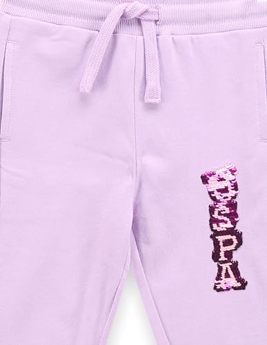 U.S. POLO ASSN. Girls Flip Sequins Joggers Purple