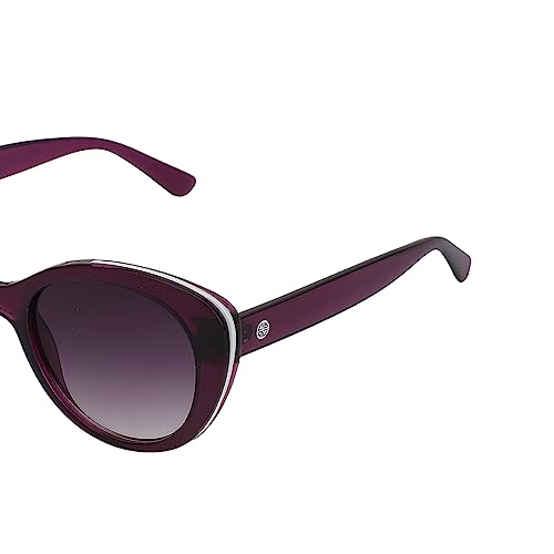 Carlton London Purple & White Toned UV Protected Cateye Sunglasses For Women