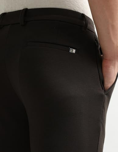 Arrow Sports Men's Slim Casual Pants (ASAKTR2626_Olive