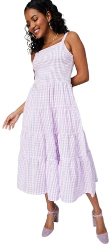 Max Women's Cotton Classic Midi Dress (Lavender)