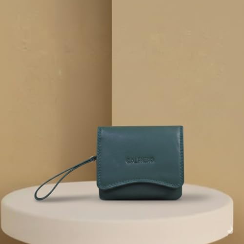 Calfnero Women's Genuine Leather Wallet-Long Purse Wallet with Multiple Card Slots, Zip Pocket and Note Compartment (Oliver)