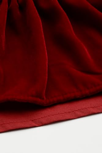 Allen Solly Girls Maroon Solid Regular Fit Party Dress