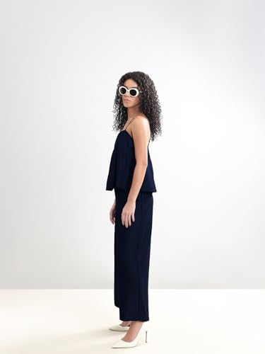 VERO MODA Womens Relaxed Fit Pants Black Iris