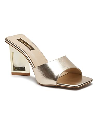 Flat n Heels Womens Gold Pumps FnH 2125-GD