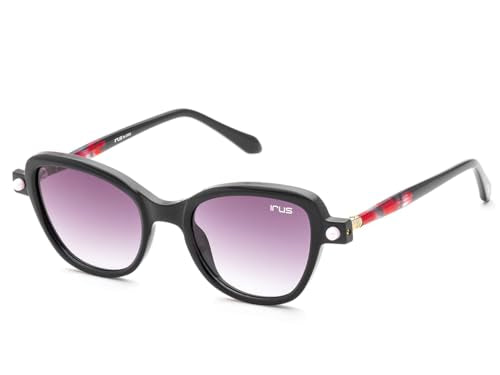 IRUS Women Cat Eye sunglasses | 100% UV protection | Small Size | Grey Gradient Polycarbonate lens