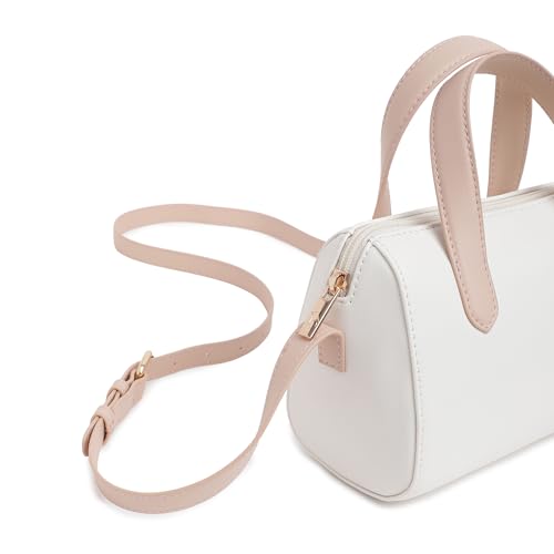 Fastrack Spacious Sling Bag for Girls | Stylish Crossbody Bag for Girls, Ladies, Women | Minimalistic Bag Made of Faux Leather (Powder Pink)