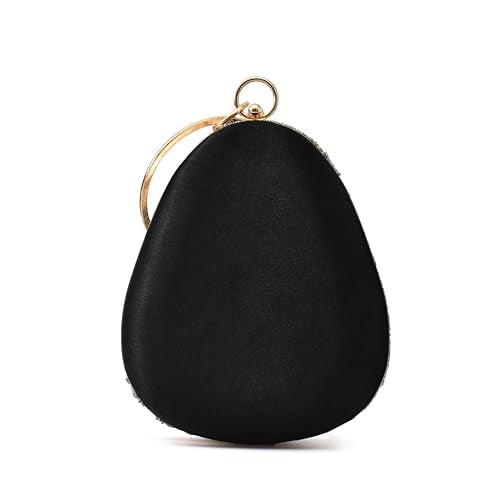 For The Beautiful You Black Handcrafted Women's Clutch (eg-132)