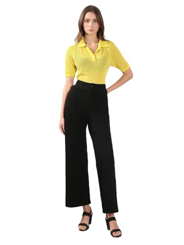 VERO MODA Women Wide Leg Black High Rise Jeans