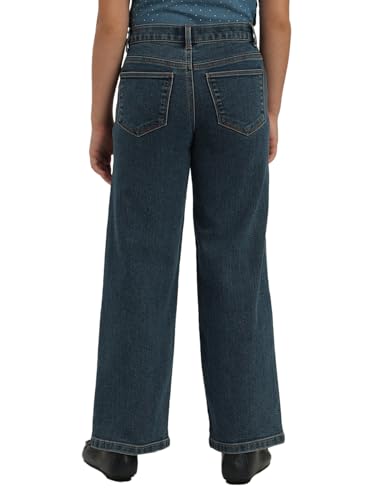 VERO MODA Girl Mid Rise Wide Leg Dark Blue Jeans