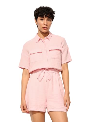 ONLY Women's Regular Fit Pink Jumpsuit