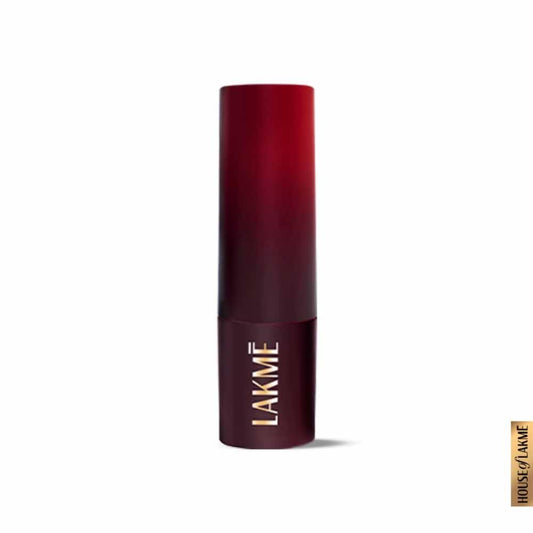 Lakme Forever Matte Lipstick, Waterproof, Non Drying, Creamy Matte Bullet Lipstick Made With French Rose Oil Extracts, Burgundy Bloom, 4.5g