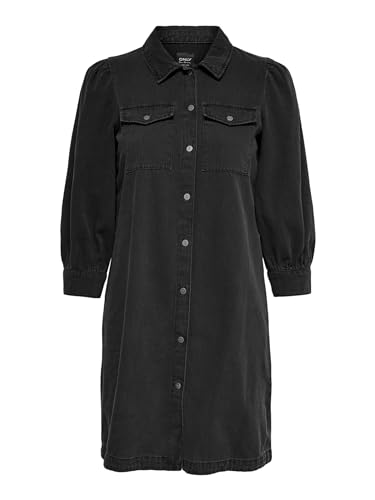 ONLY Women Black Shirt Mini Dress