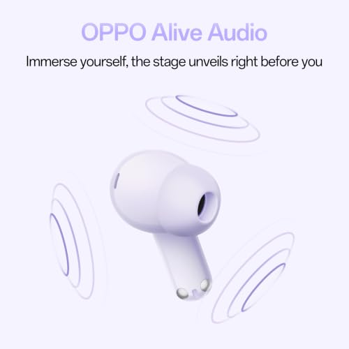 Oppo Enco Air 5 True Wireless Noise Cancelling Earbuds with 52dB Real time ANC,Upto 54Hrs Playtime,Triple-Mic AI Clear Call,Low Latency,Fast Charging.(Midnight Black)