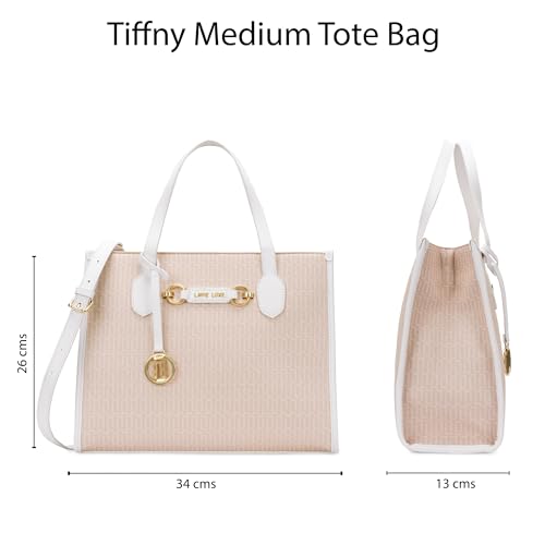 Lavie Luxe Tiffany Medium Box Tote Bag for Women | Tote Bag for Work | Ladies purse | Stylish Shoulder Bag | Gift for Women