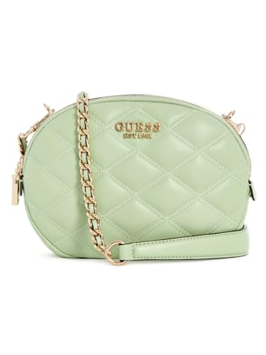 GUESS Celadon Quilted Tamsin Double Zip Crossbody Bag