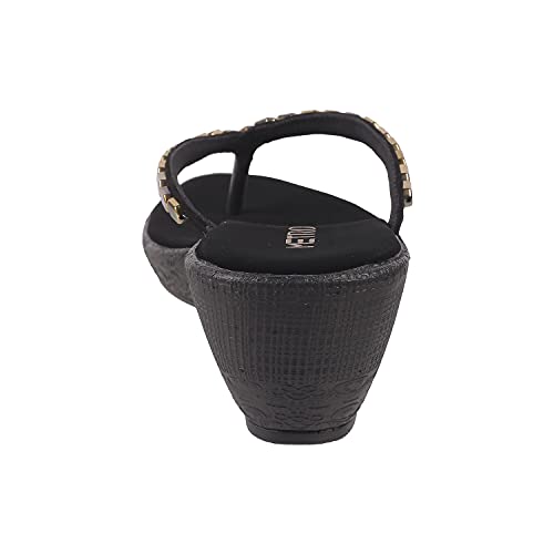 Metro Womens Synthetic Black Slip Ons (Size (8 UK (41 EU))