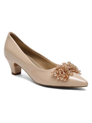 Flat n Heels Womens Beige Pumps FnH 2749-BG
