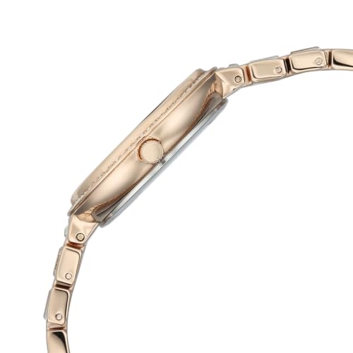 Titan Raga Spotlight 2.0 Quartz Analog 3Hands Display Silver Dial Rose Gold Color Strap Watch for Women - 95424WM01
