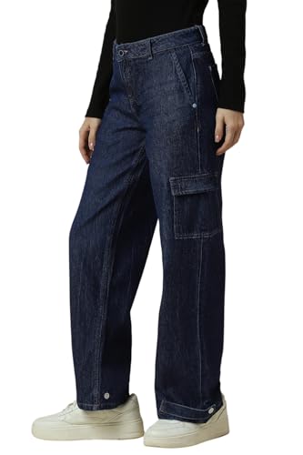 Women Navy Regular Fit Light Wash Jeans