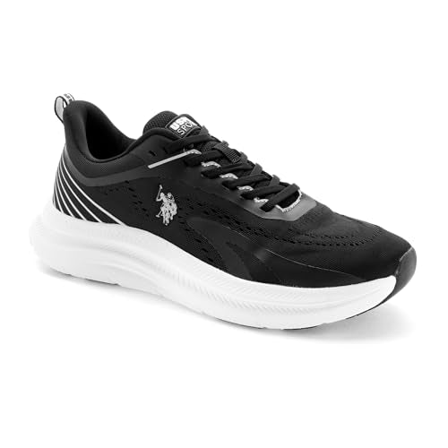 U.S. POLO ASSN. Mens Meng Black Sneaker - 6 UK (2FD24117Z01)