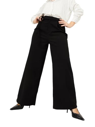 Max Women's Regular Trousers (SFC3602_Black