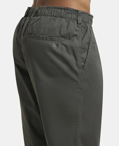 Jockey Men's Straight Fit Shorts (1203_Forest Green_Medium)