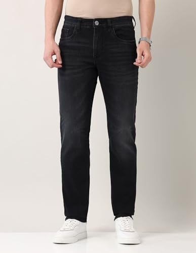 Arvind Grey Slim Fit Mid Rise Jeans