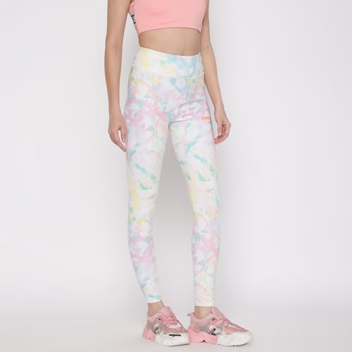 GUESS Women White Printed Legging_7617076240518