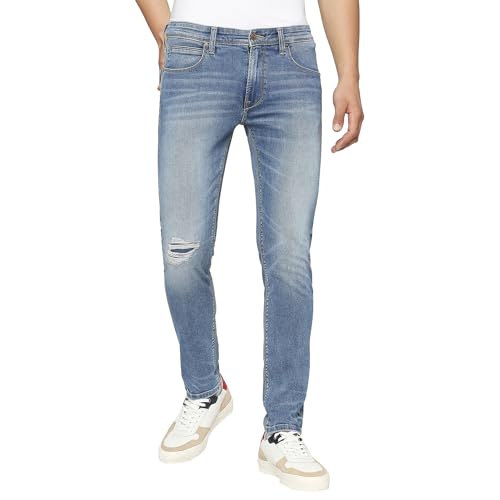 Pepe Jeans Men's Slim Jeans (PM207484J671_MED Used_Light Indigo Blue