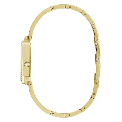 GUESS Stainless Steel Women 30 Mm Gold Dial Analog Watch- Gw0644L2