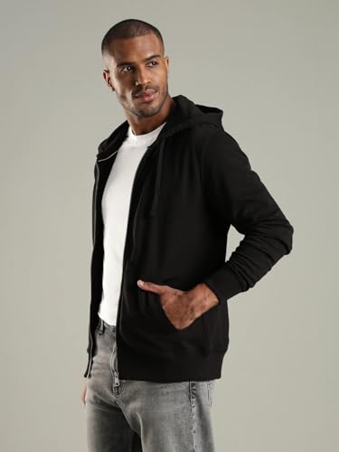 Tommy Hilfiger Men's A-Line Coat (S26HMHK014_Black_XS)