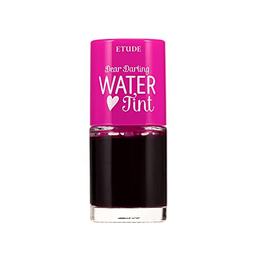 ETUDE Dear Darling Water Gel Luminous Lip & Cheek Tint| Long Lasting, Waterproof, Smudgeproof |Korean Makeup|Shade- 01,Strawberry Ade-9Gm