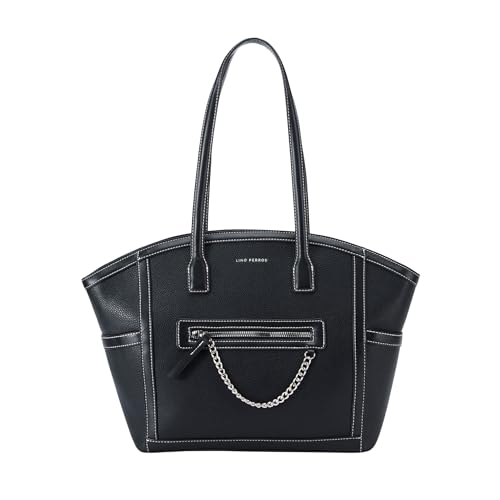 Lino Perros Monroe Viola Black Tote Bag