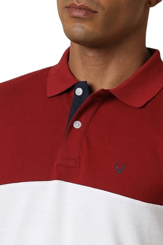 Allen Solly Men Multi Patterned Polo Neck T-Shirt
