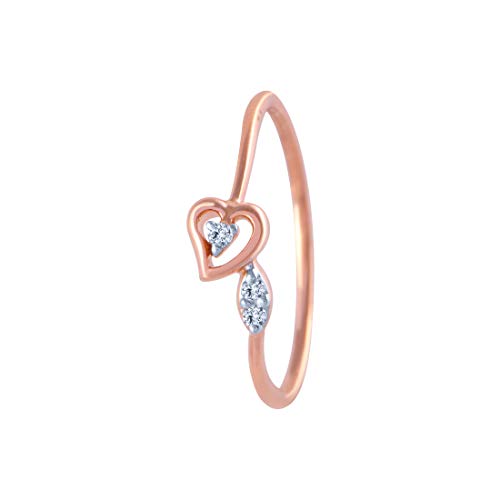 P.C. Chandra Jewellers 18k (750) Rose Gold and Diamond Ring for Women
