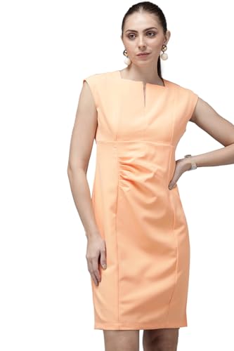Van Heusen_Womens__Dress_(VWDRFRGFP41787_Orange_XL)