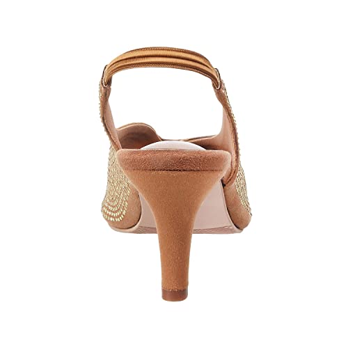 Metro Womens Synthetic Gold Sandals (Size (3 UK (36 EU))