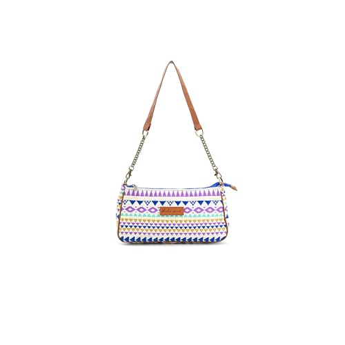 Boho Girl Women Multicolor Shoulder Bag along with Inner Zipper Pocket