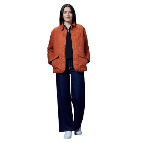 Pepe Jeans Women's Trench Coat (PL402576_Sunset Orange