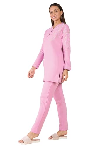 Sweet Dreams Women's Embroidered Printed Kurti Pyjama Set