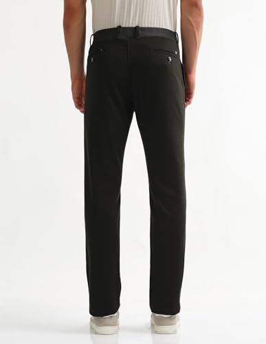 Arrow Sports Men's Regular Casual Pants (ASAKTR2697_Olive