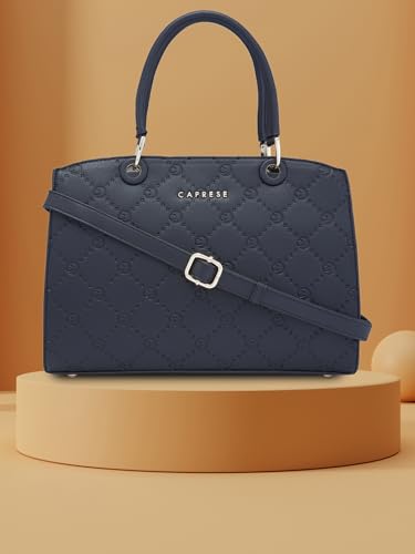 Caprese Brianna Satchel for Women (Medium, Black)