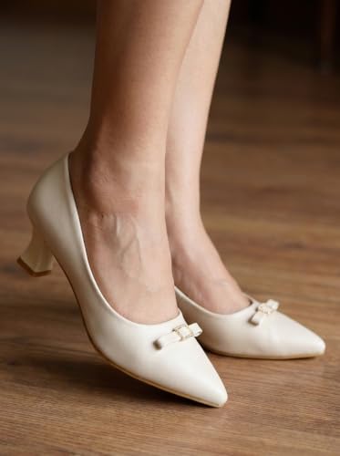 Carlton London Women Fashion Shoes,Cream,UK-6