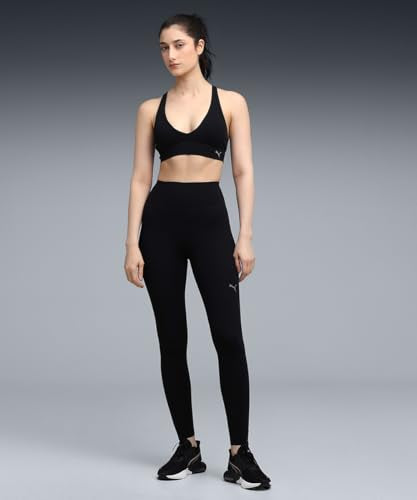 Puma Women's Nylon Wired Casual Sports Bras (527481_Black