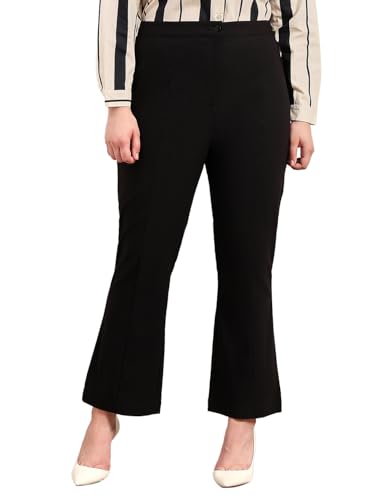 VEROMODA Curve Women's Wide Leg Pants Jet Black