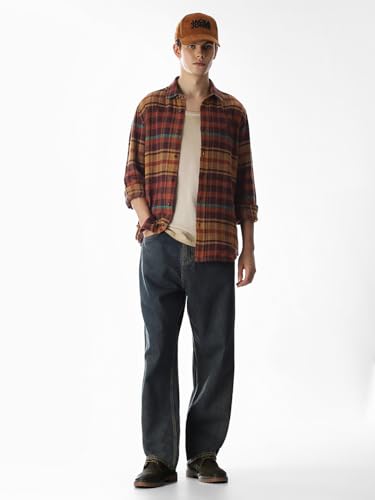 Jack & Jones Men's Regular Fit Red Shirt